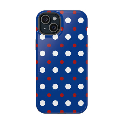 Patriotic Polka Dots – MagSafe iPhone Case