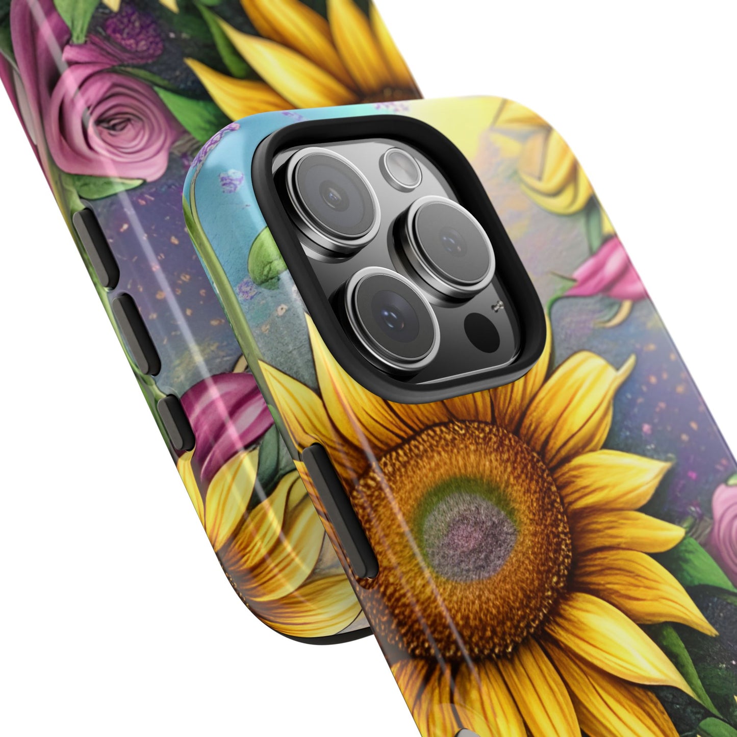 Whimsical Sunflower & Rose Garden - iPhone Series Case