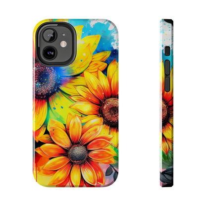 Vibrant Sunflower Splash - iPhone Series Case