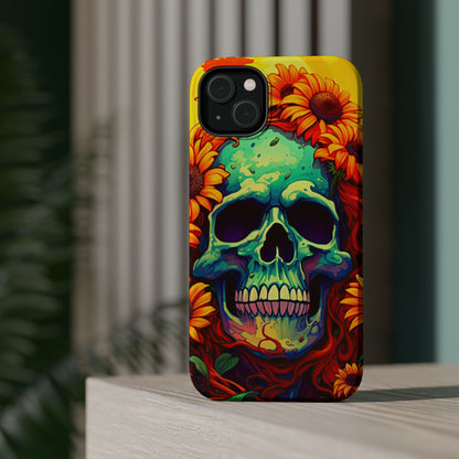 Sun Kissed Skull MagSafe iPhone Case