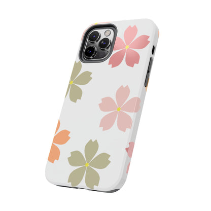 Pastel Sakura Blossom Tough iPhone Case – Durable Design with Soft Matte Finish