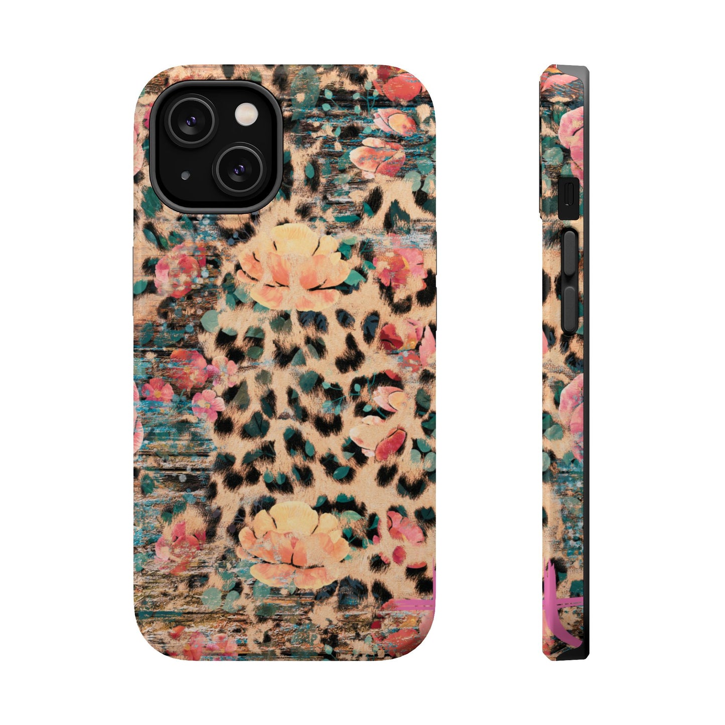 Rustic Floral Leopard - MagSafe iPhone Series Case