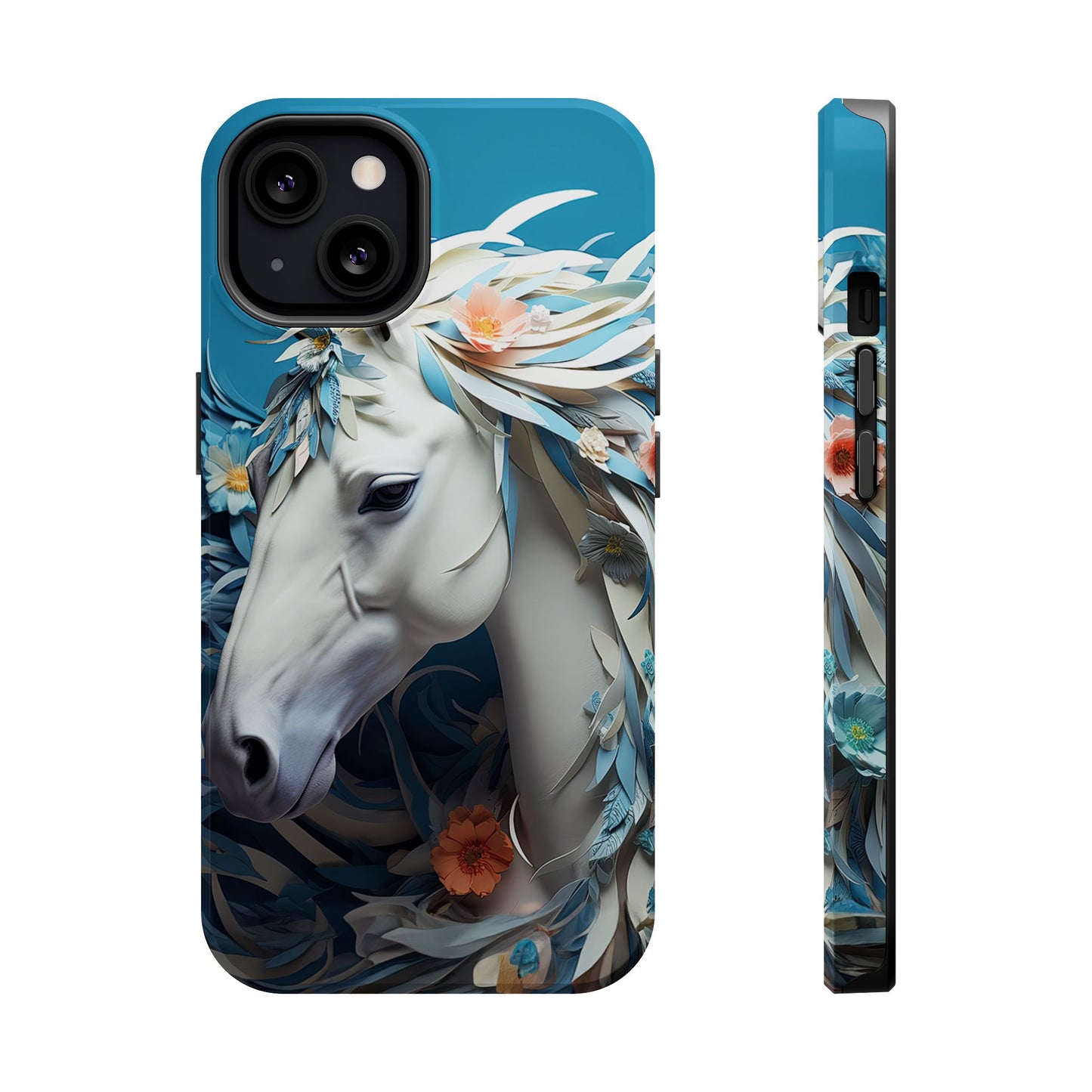 Floral Horse MagSafe iPhone Case