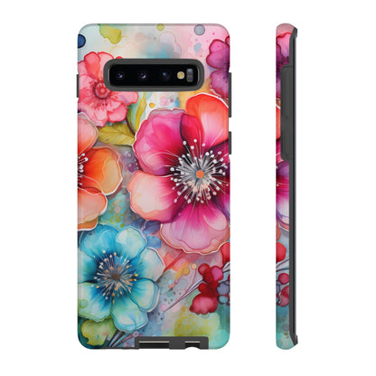 Vibrant Watercolor Floral Garden - Samsung Galaxy Series Case