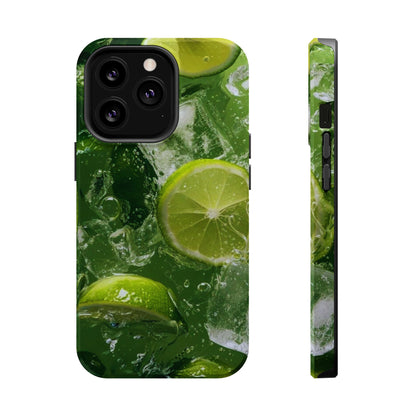 Refreshing Lime Splash MagSafe iPhone Case – Tough Protection, Vivid Dual-Layer Design