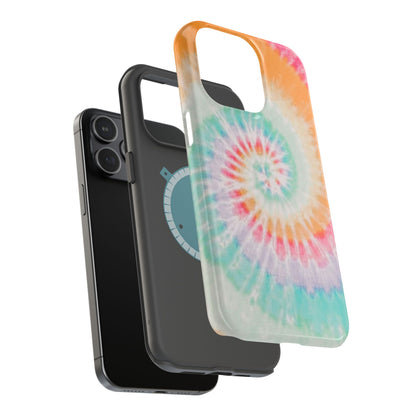 Pastel Tie-Dye MagSafe iPhone Case – Soft Colors & Magnetic Functionality