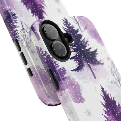 Purple Snowy Forest - iPhone Series Case