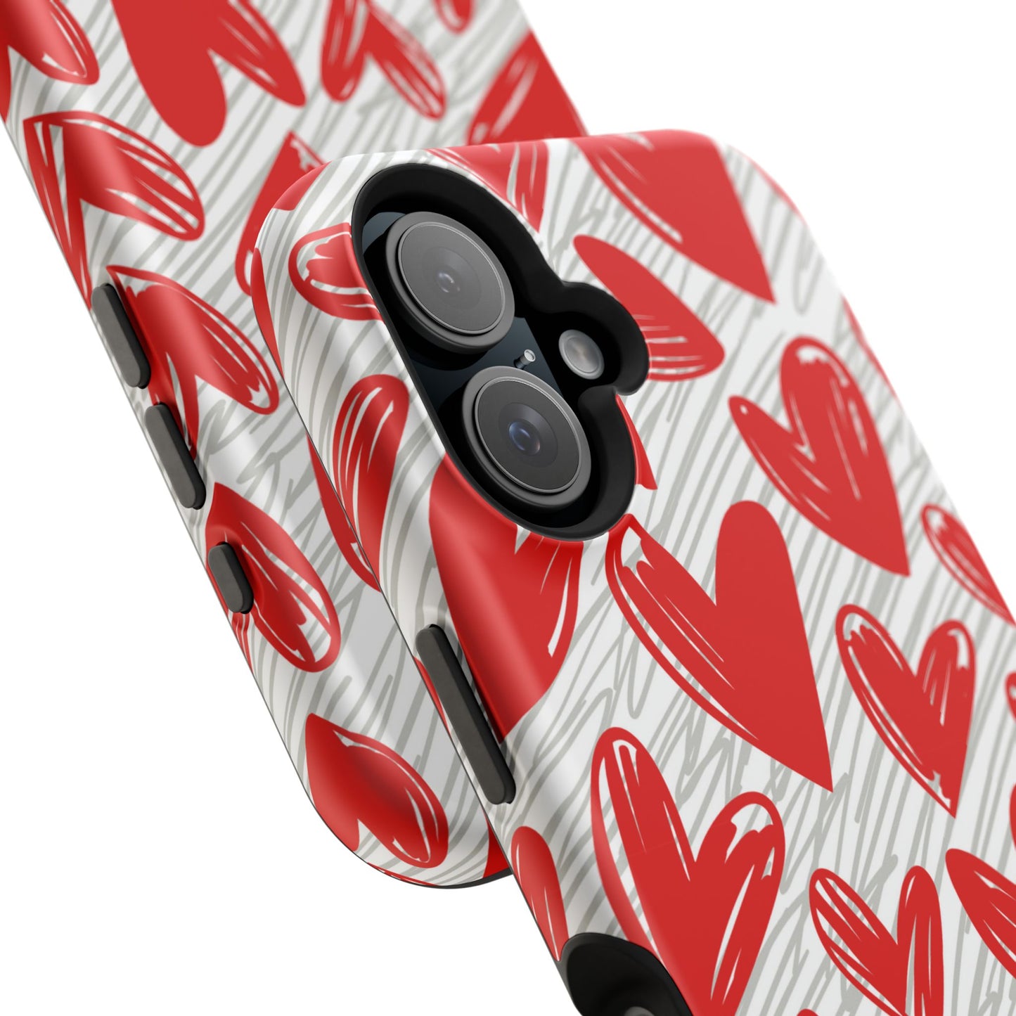 MagSafe Case: Whimsical Heart Doodle