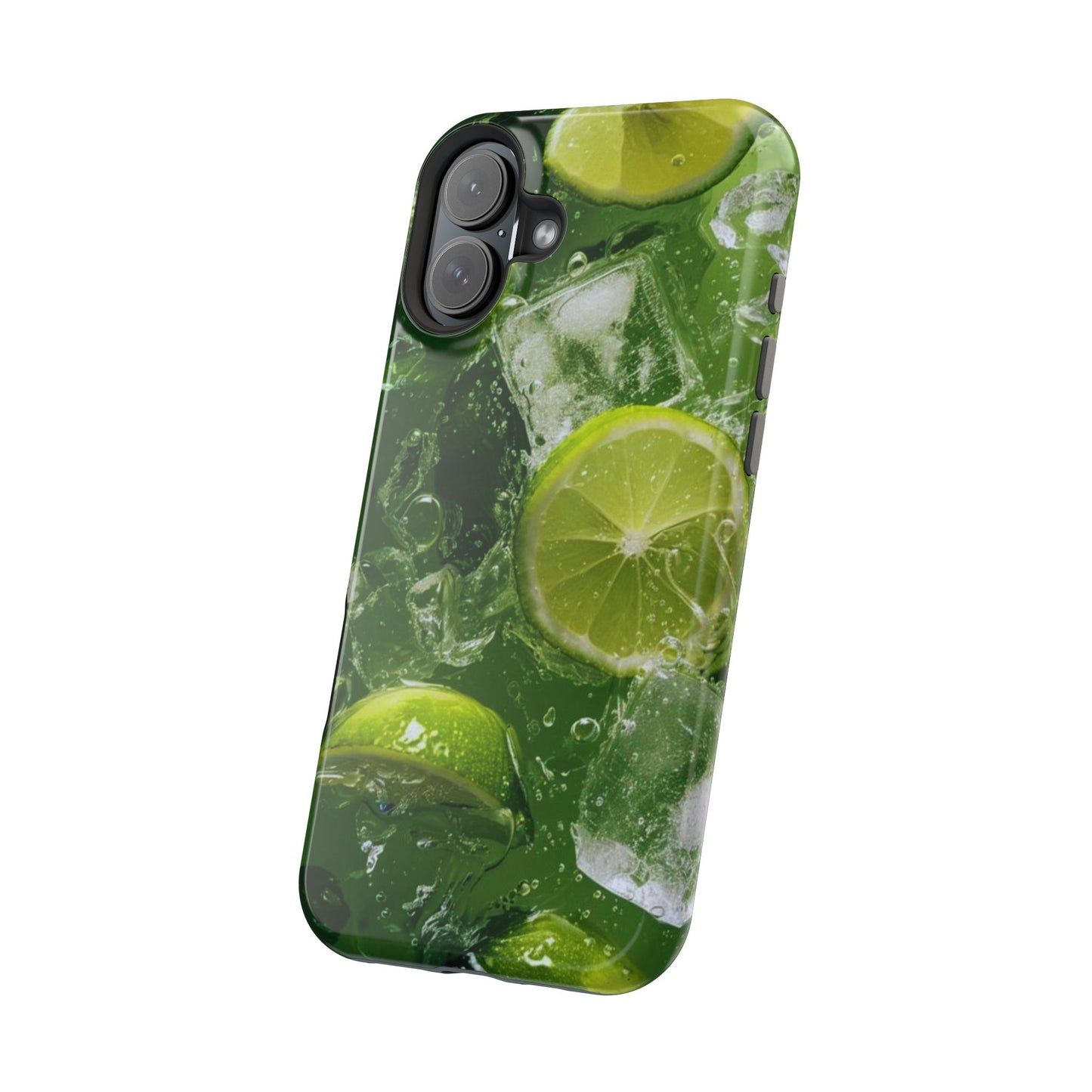 Refreshing Lime Splash MagSafe iPhone Case – Tough Protection, Vivid Dual-Layer Design