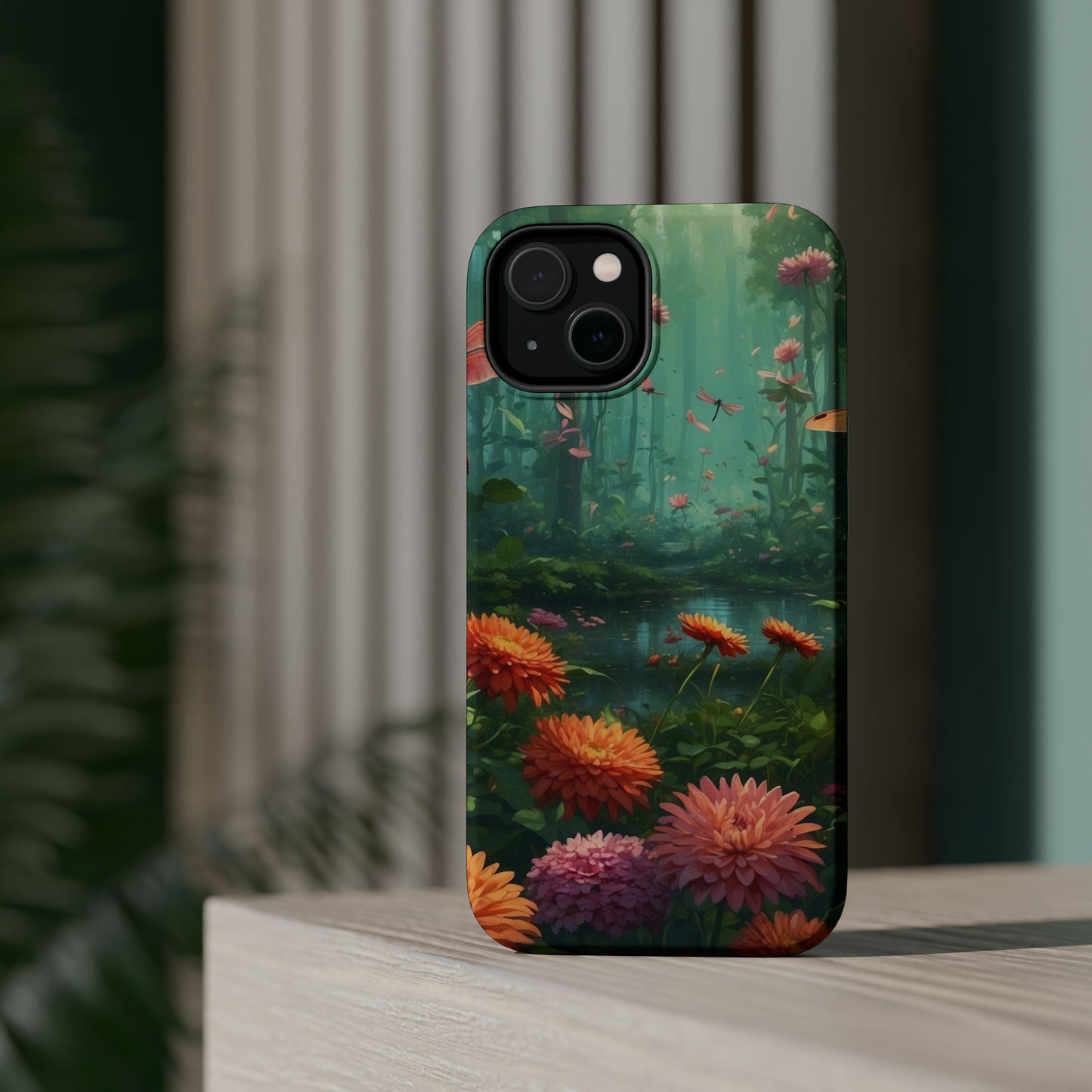 Enchanted Forest Dragonflies & Blossoms – MagSafe iPhone Series Case