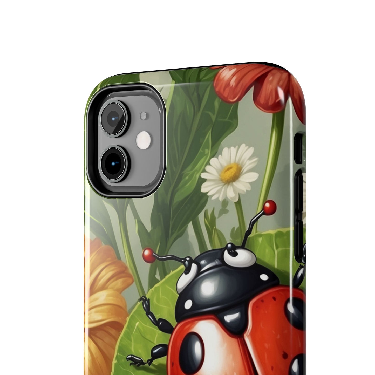 Ladybug Garden iPhone Case – Blooming Floral Art