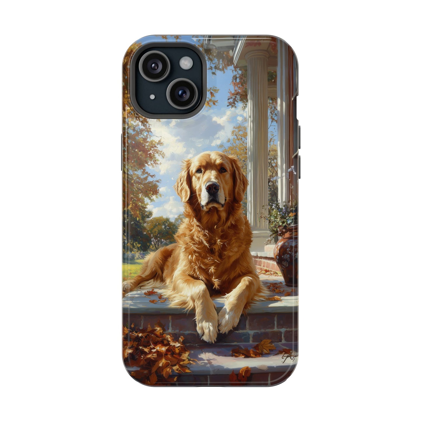 Golden Retriever Autumn Serenity - MagSafe iPhone Series Case