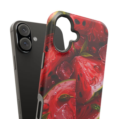 Juicy Watermelon MagSafe iPhone Case – Refreshing Summer Vibes, Dual-Layer Protection