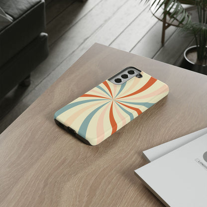 Retro Swirl Samsung Galaxy Case – Durable, Vintage-Inspired Design with Dual-Layer Protection