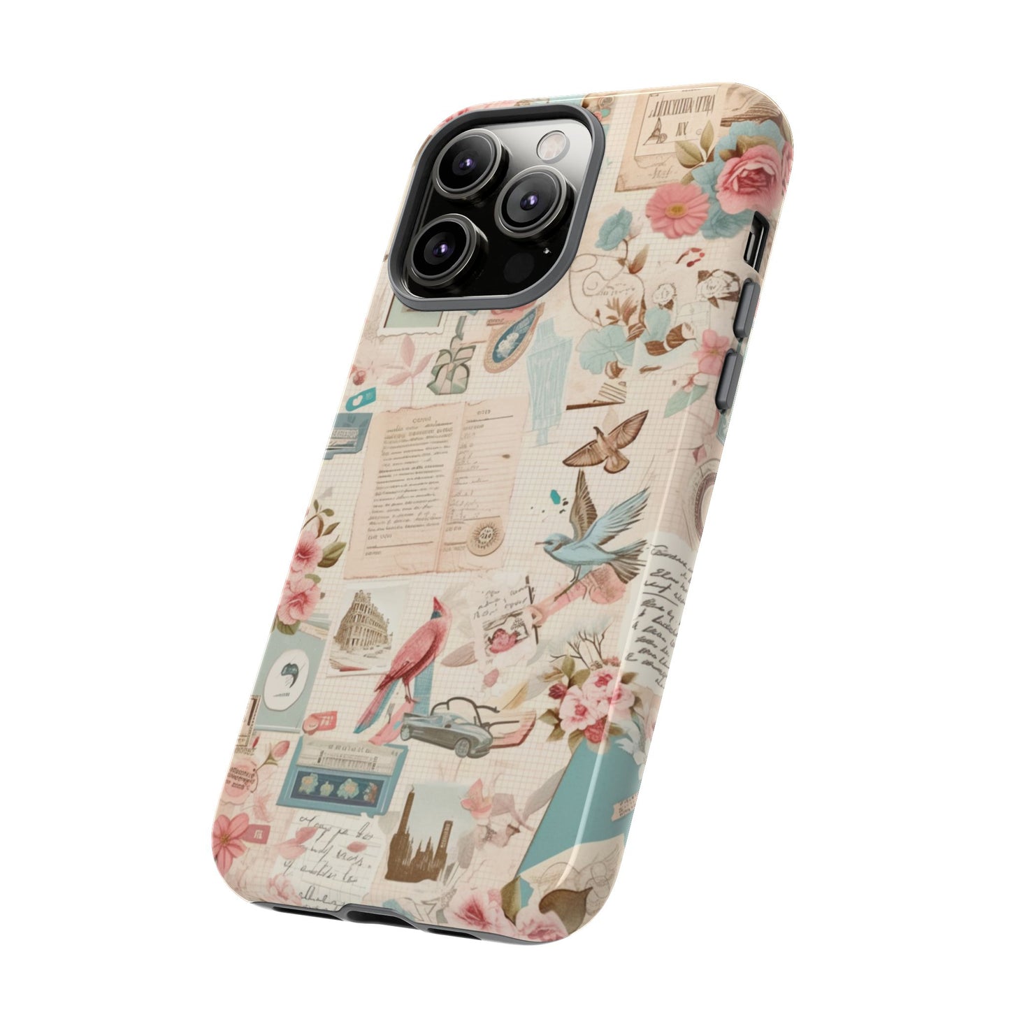 Vintage Collage iPhone Case - Retro Nostalgic Protective Cover