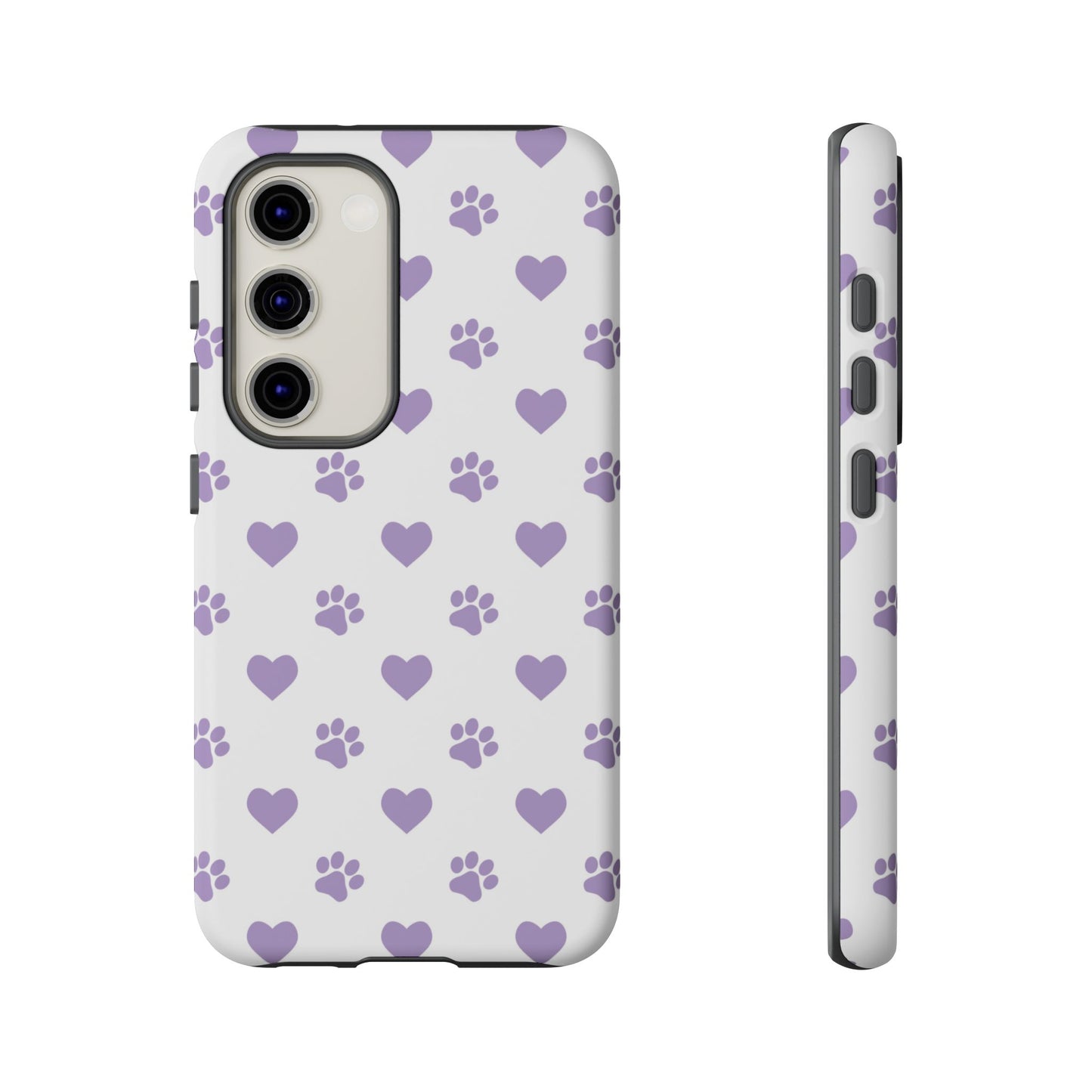 Paw Prints & Hearts – Samsung Galaxy Case, Cute and Durable Design