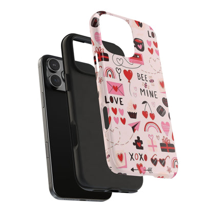 iPhone Case: Bee Mine Love Doodles