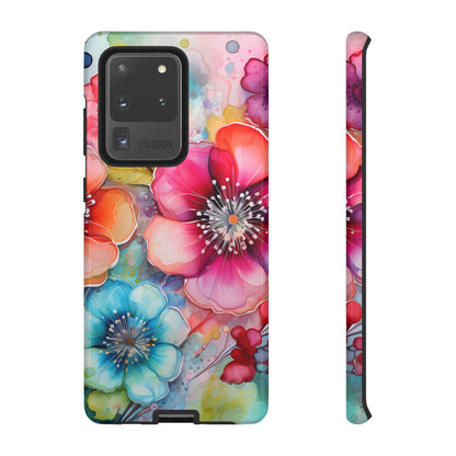 Vibrant Watercolor Floral Garden - Samsung Galaxy Series Case