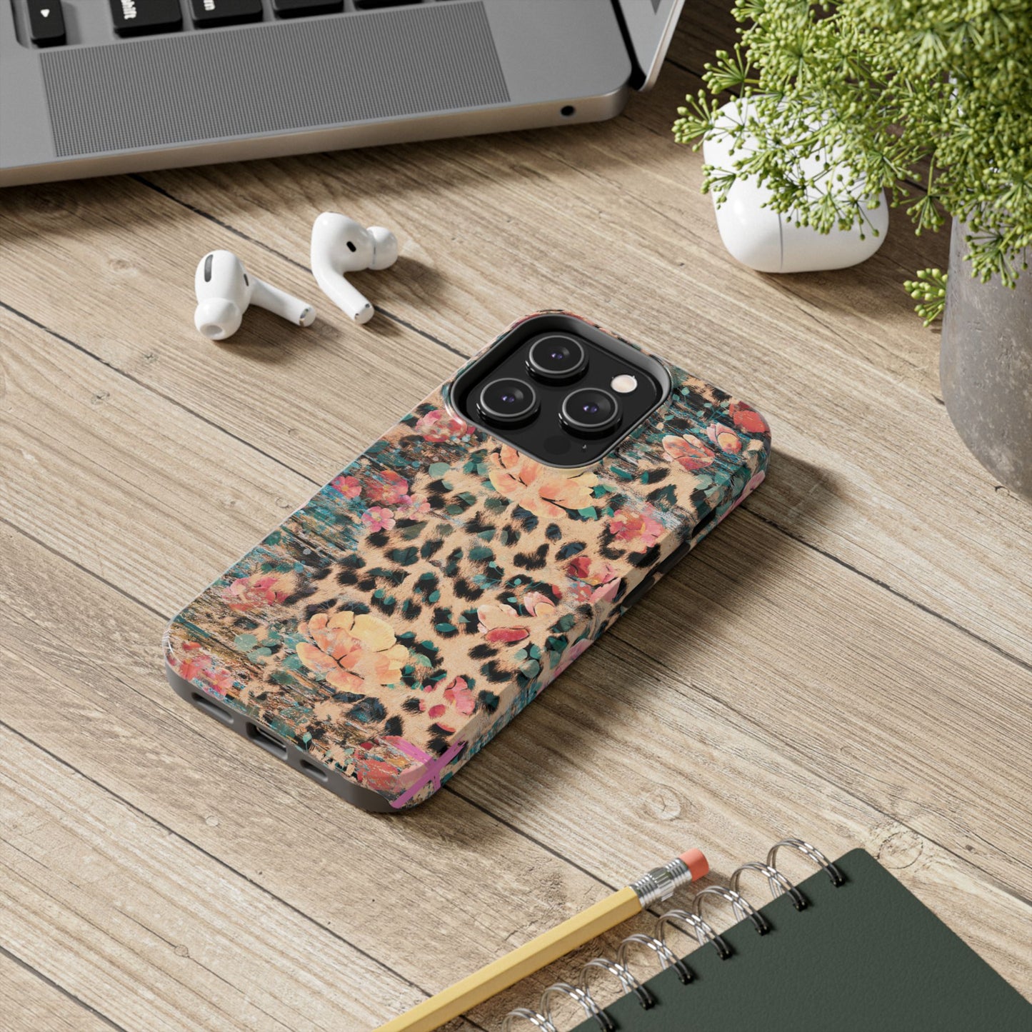 Rustic Floral Leopard - iPhone Series Case