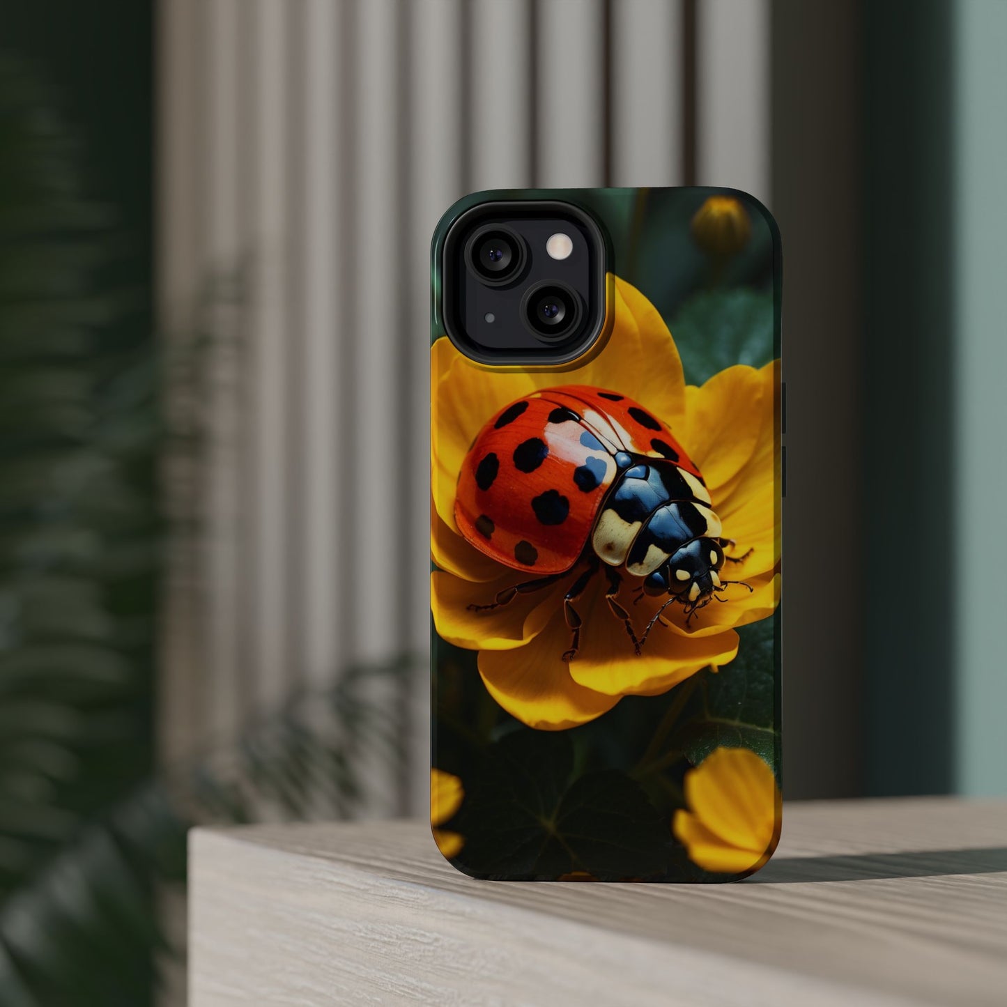 Yellow Blossoms with Bug Accent - MagSafe iPhone Case