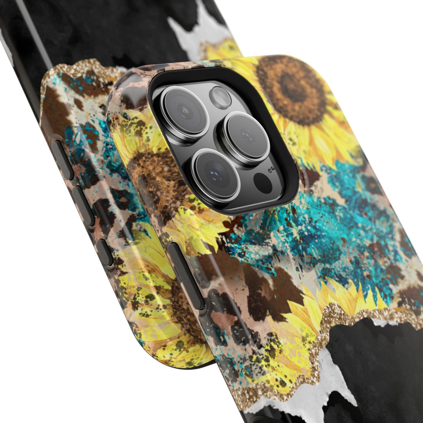 Rustic Sunflower Leopard Glam - MagSafe iPhone Series Case