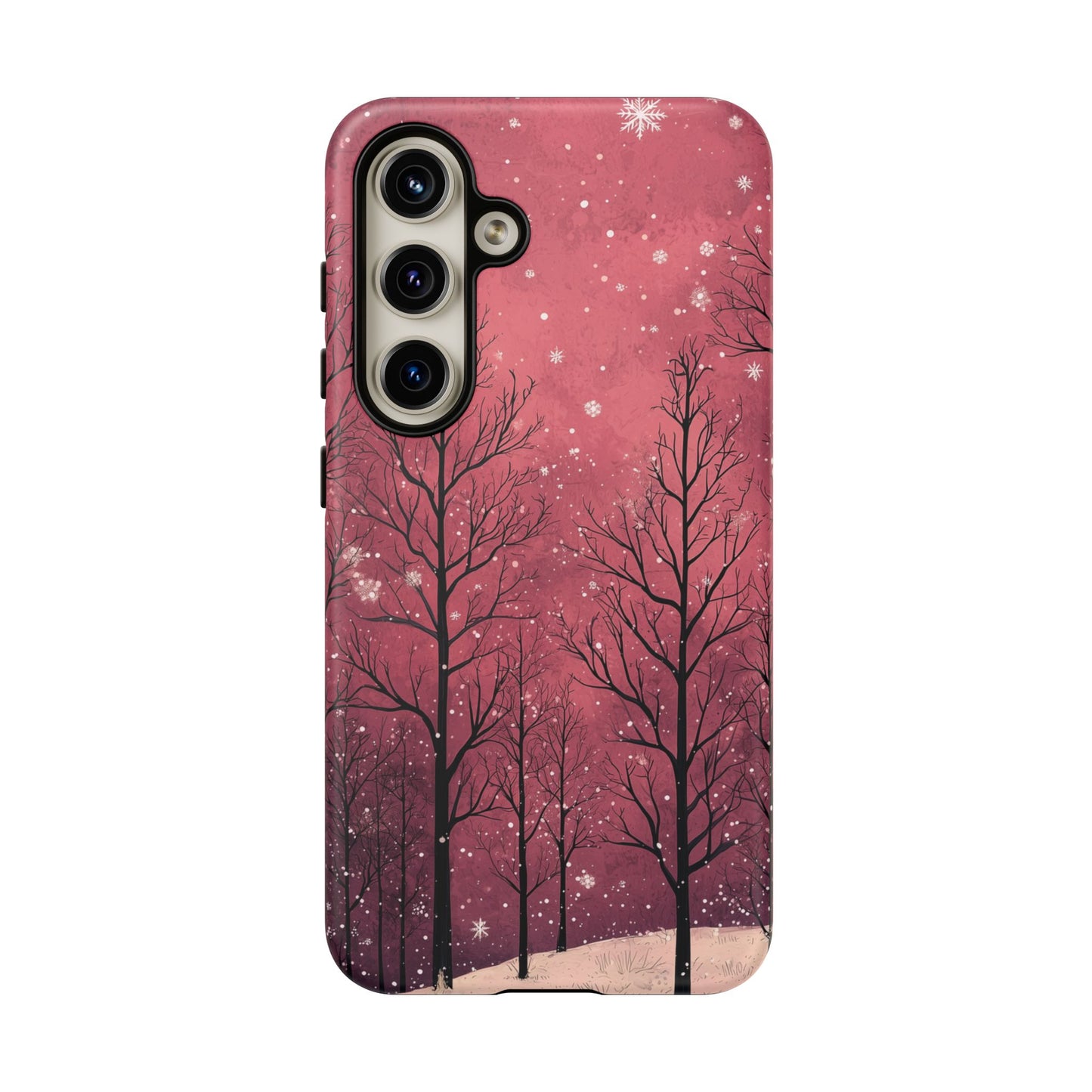 Pink Winter Twilight Forest - Samsung Galaxy Series Case