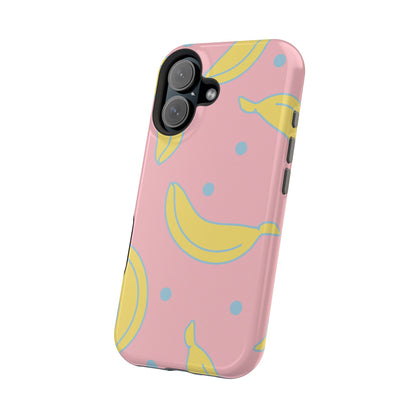 Pink Banana Pop MagSafe iPhone Case – Cute Pastel Design with Fun Retro Vibe