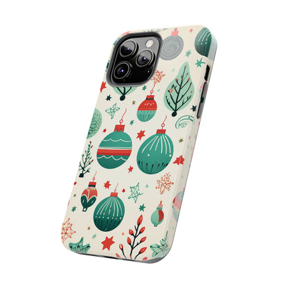 Vintage Christmas Ornaments Pattern – iPhone Series Case