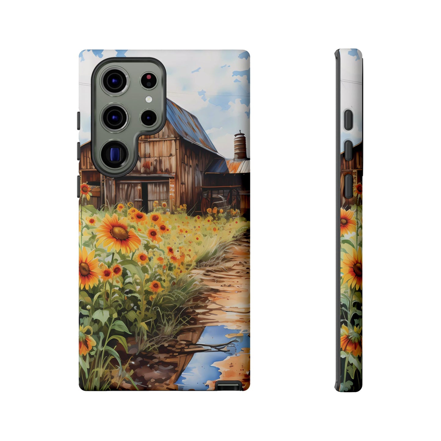 Sunflower iPhone Case  Rustic Farm Style