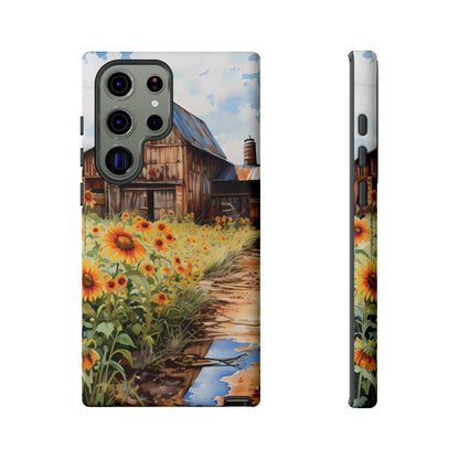 Sunflower iPhone Case  Rustic Farm Style