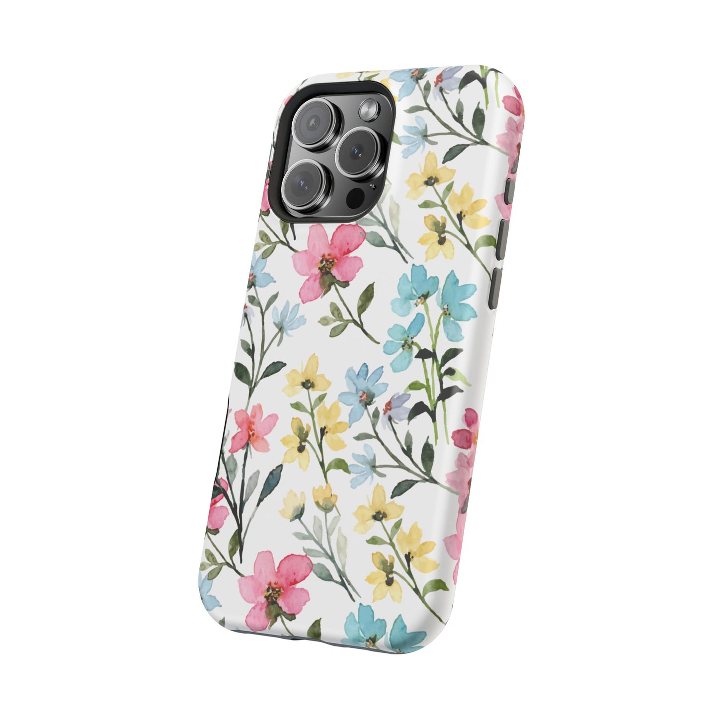 Watercolor Floral Bliss – MagSafe Case with Pastel Flower Design