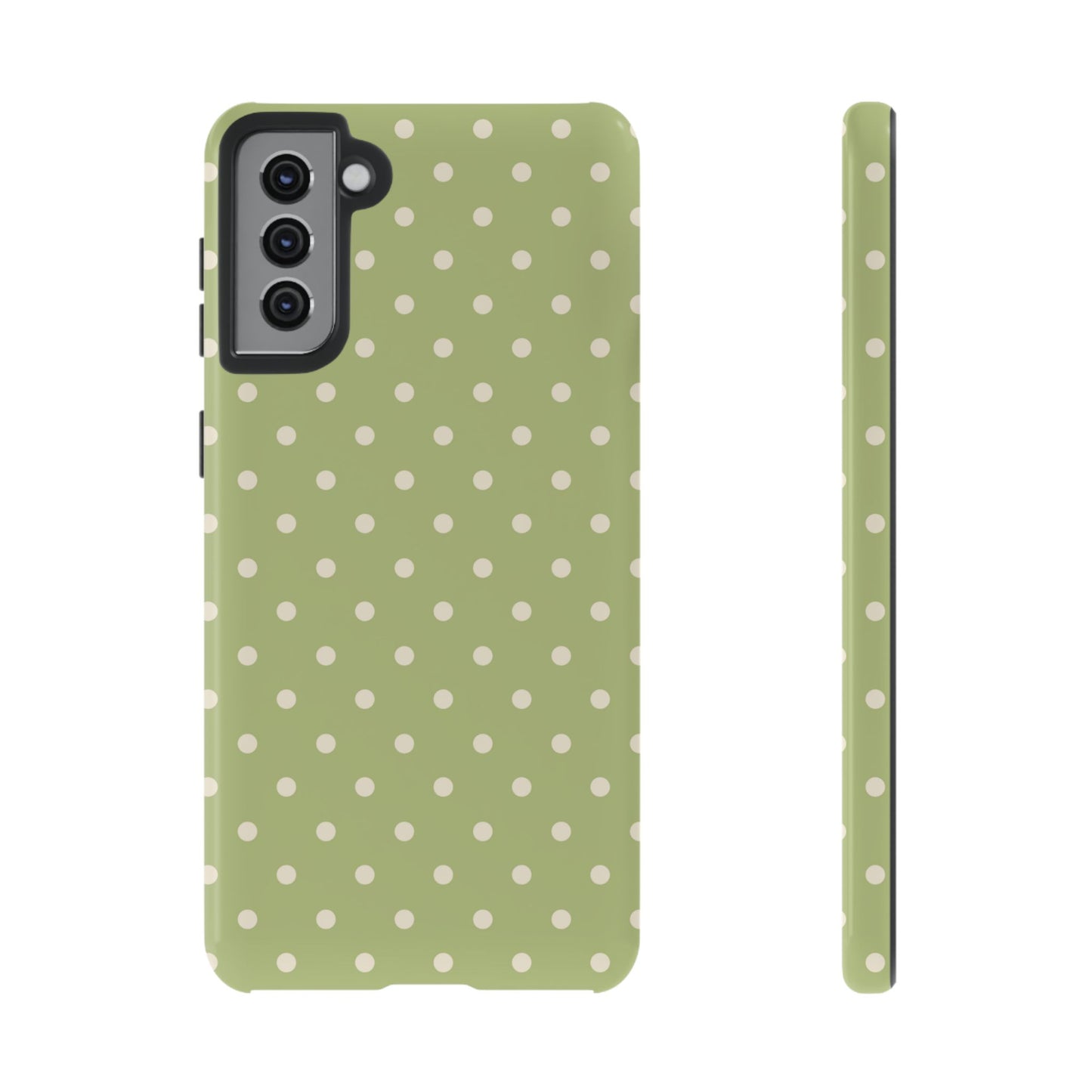 Sage Green Polka Dots – Samsung Galaxy Case