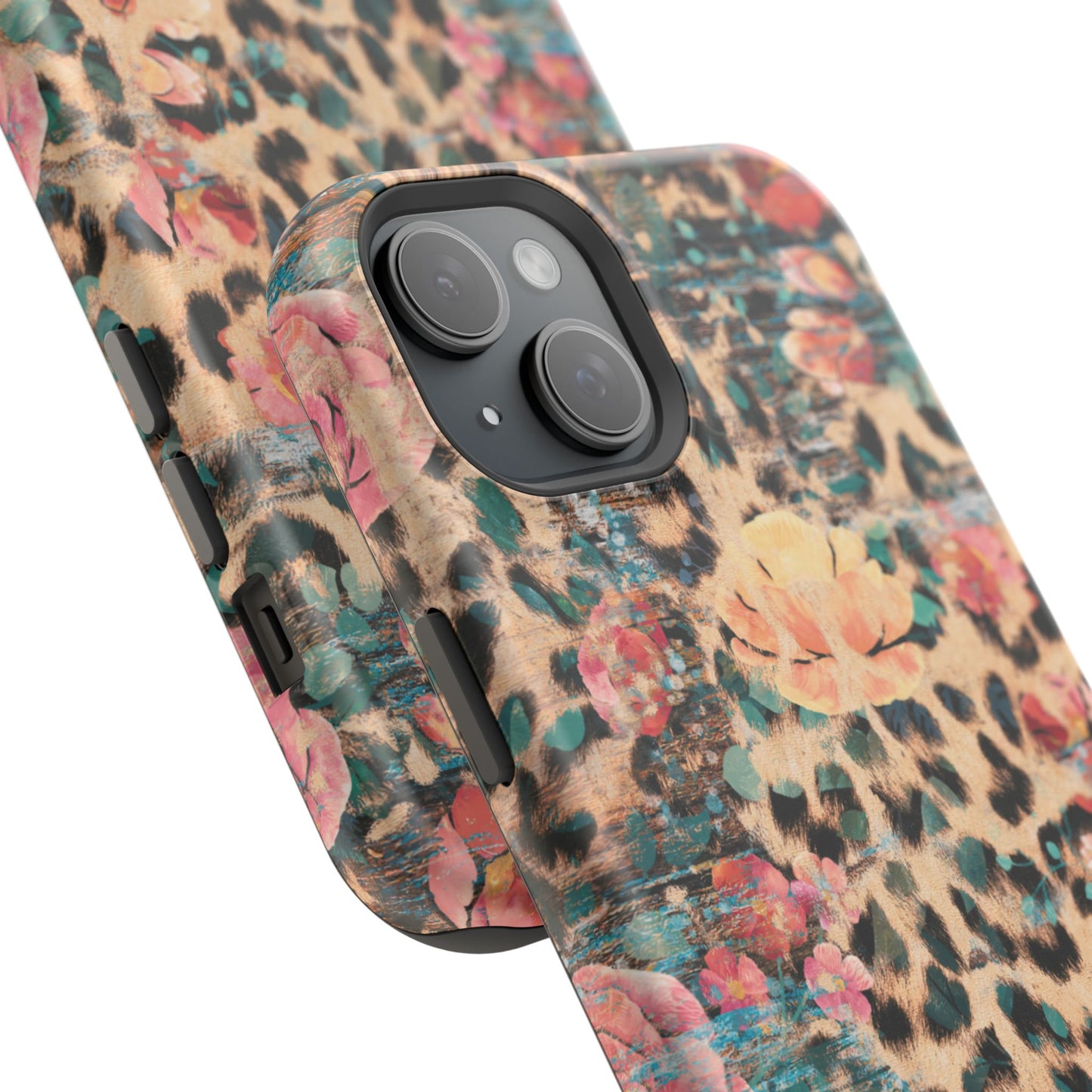 Rustic Floral Leopard - MagSafe iPhone Series Case