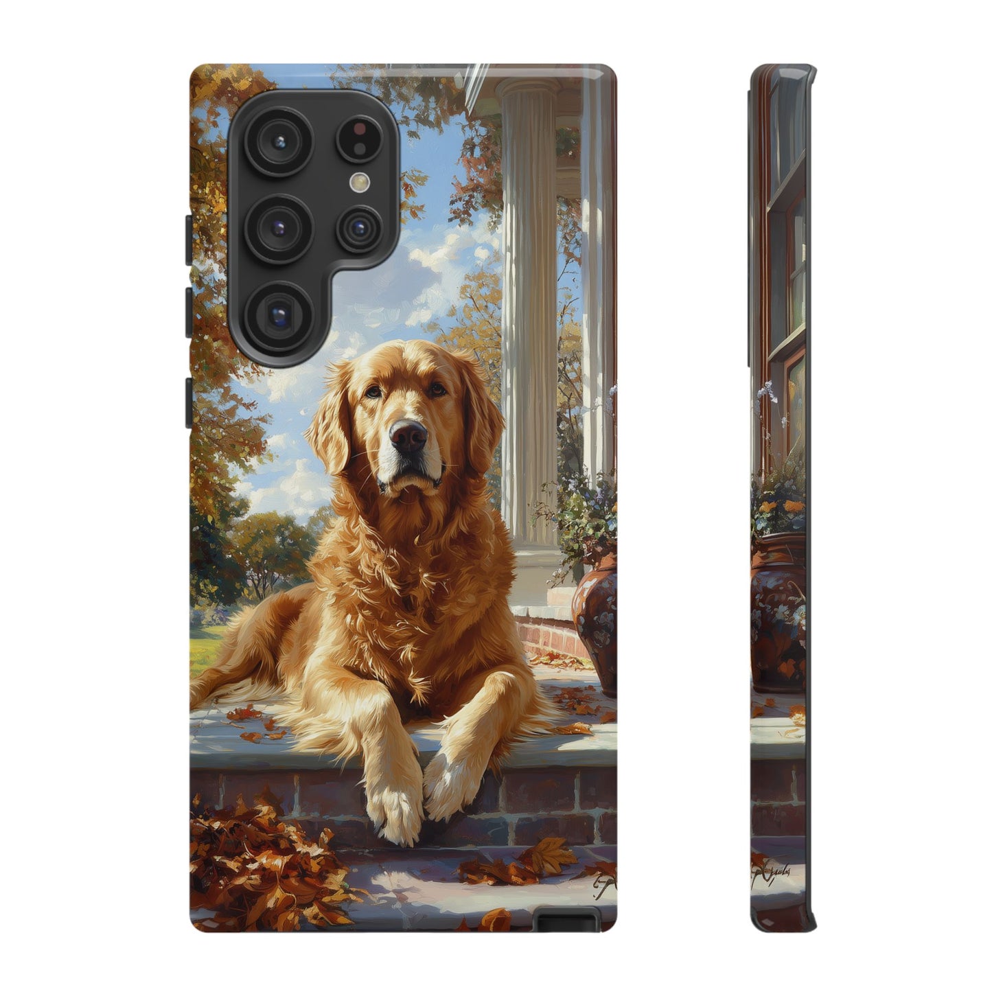 Golden Retriever Autumn Serenity - Samsung Galaxy Series Case