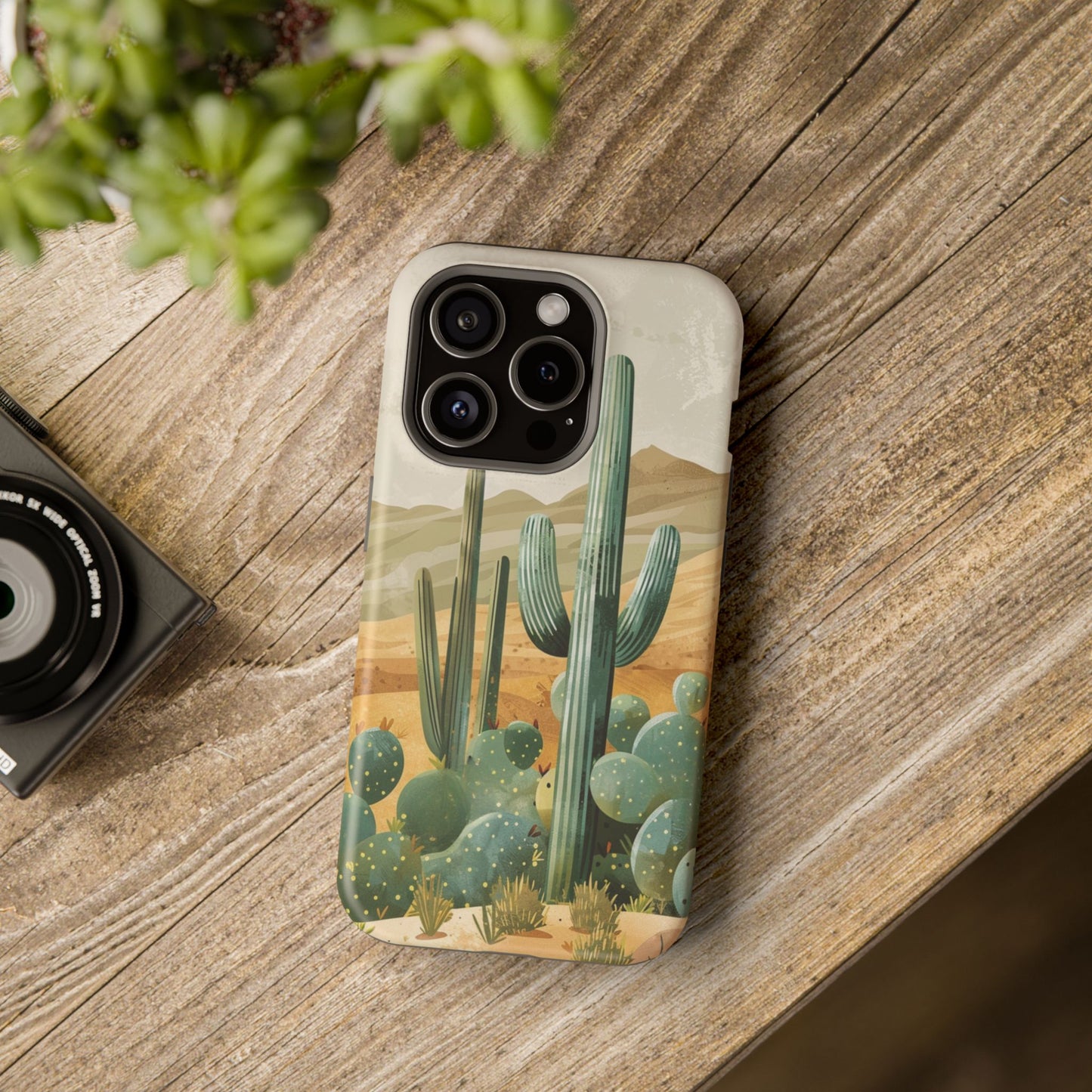 Desert Oasis Cactus iPhone Case