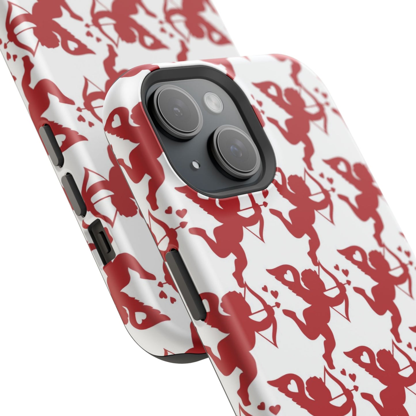 Red Cupid Love Pattern MagSafe Case