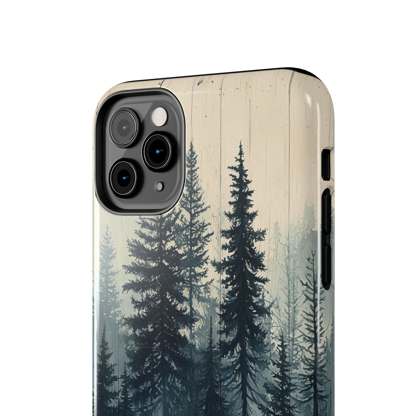 Misty Forest Wood iPhone Case - Nature-Inspired Protective Cover