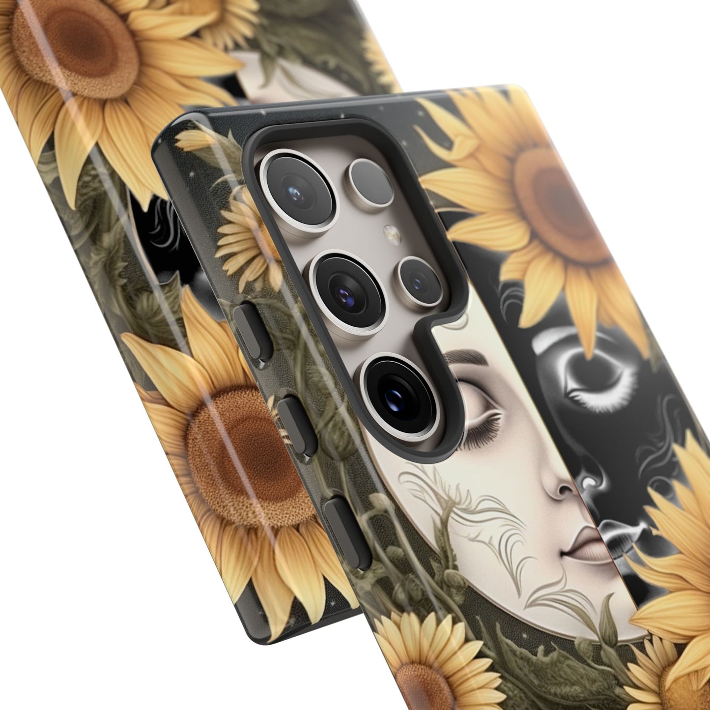 Sunflower Moon and Stars Samsung Galaxy Case – Ethereal Art Design