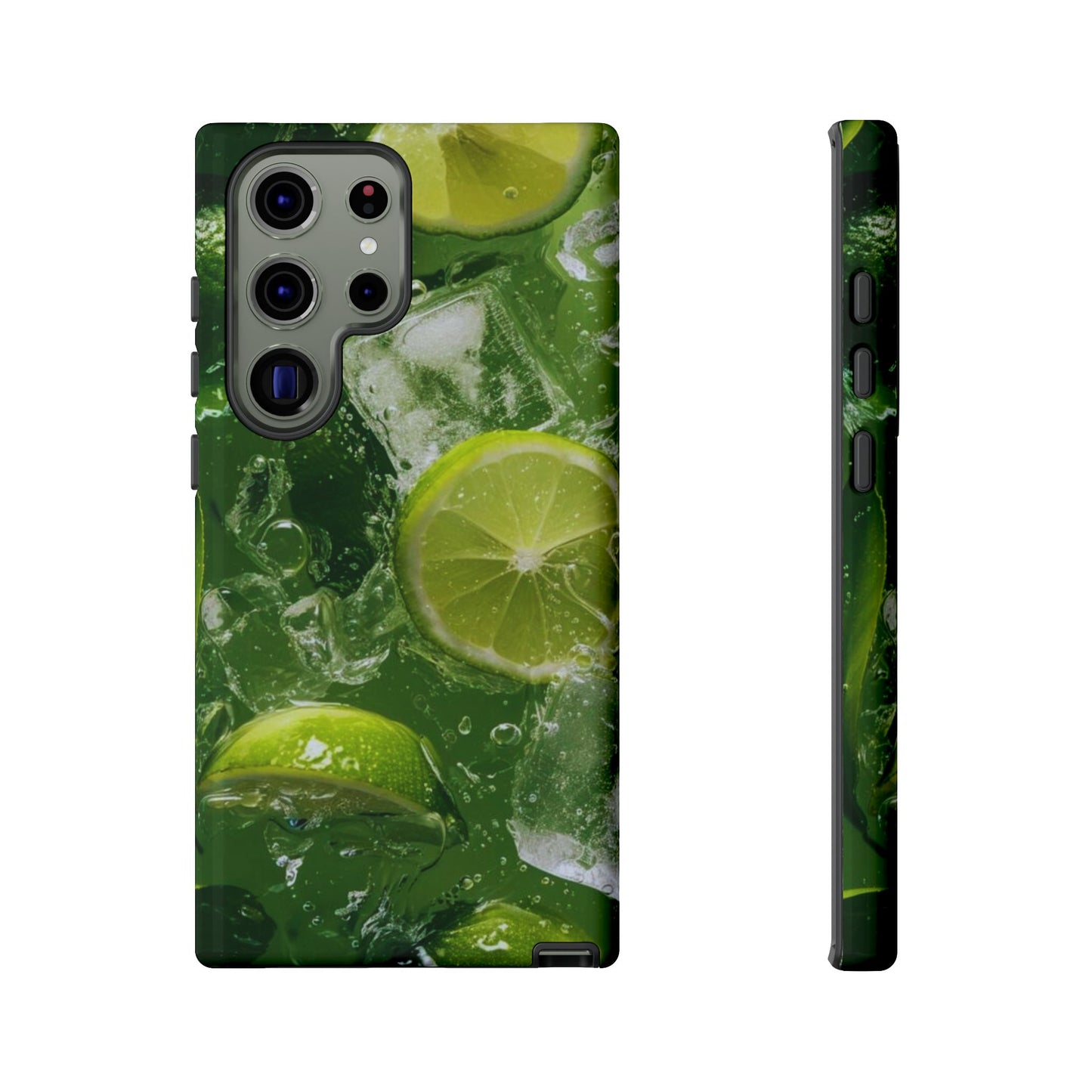 Refreshing Lime Splash Samsung Galaxy Case – Tough Protection, Vivid Dual-Layer Design