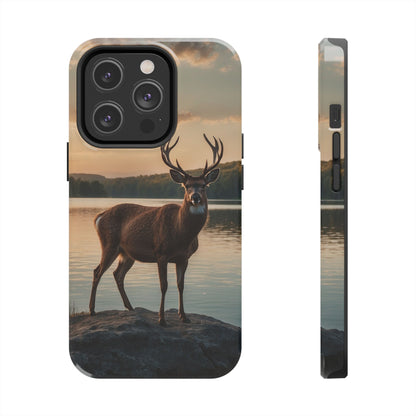 Majestic Stag at Sunset – iPhone Case