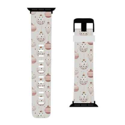  Blush Pink Holiday Ornaments Apple Watch Band