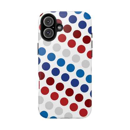 Patriotic Polka Dots - iPhone Case