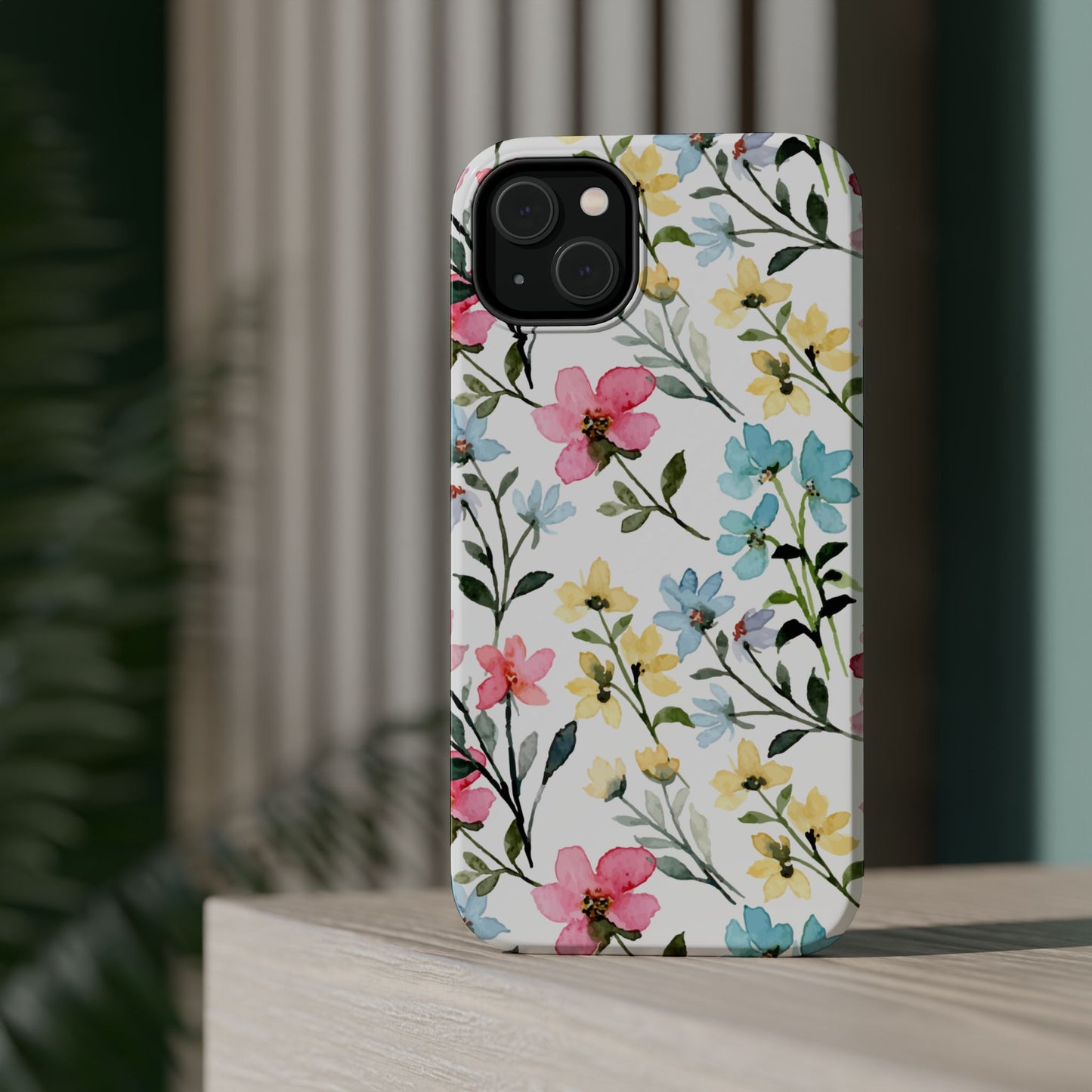 Watercolor Floral Bliss – MagSafe Case with Pastel Flower Design