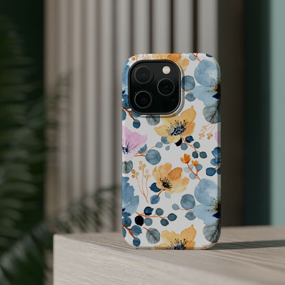 Spring Radiance – MagSafe Case with Vibrant Watercolor Floral Design