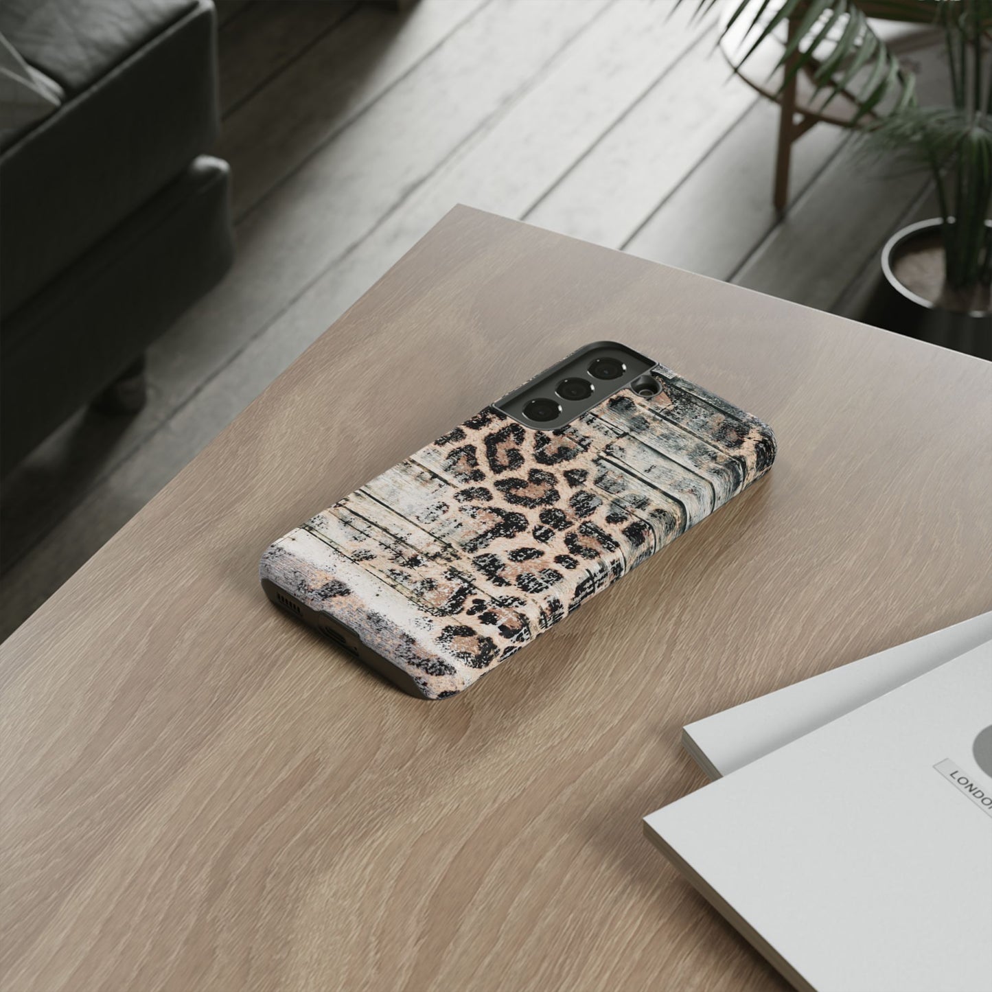 Rustic Leopard Wood Print - iPhone Series Case