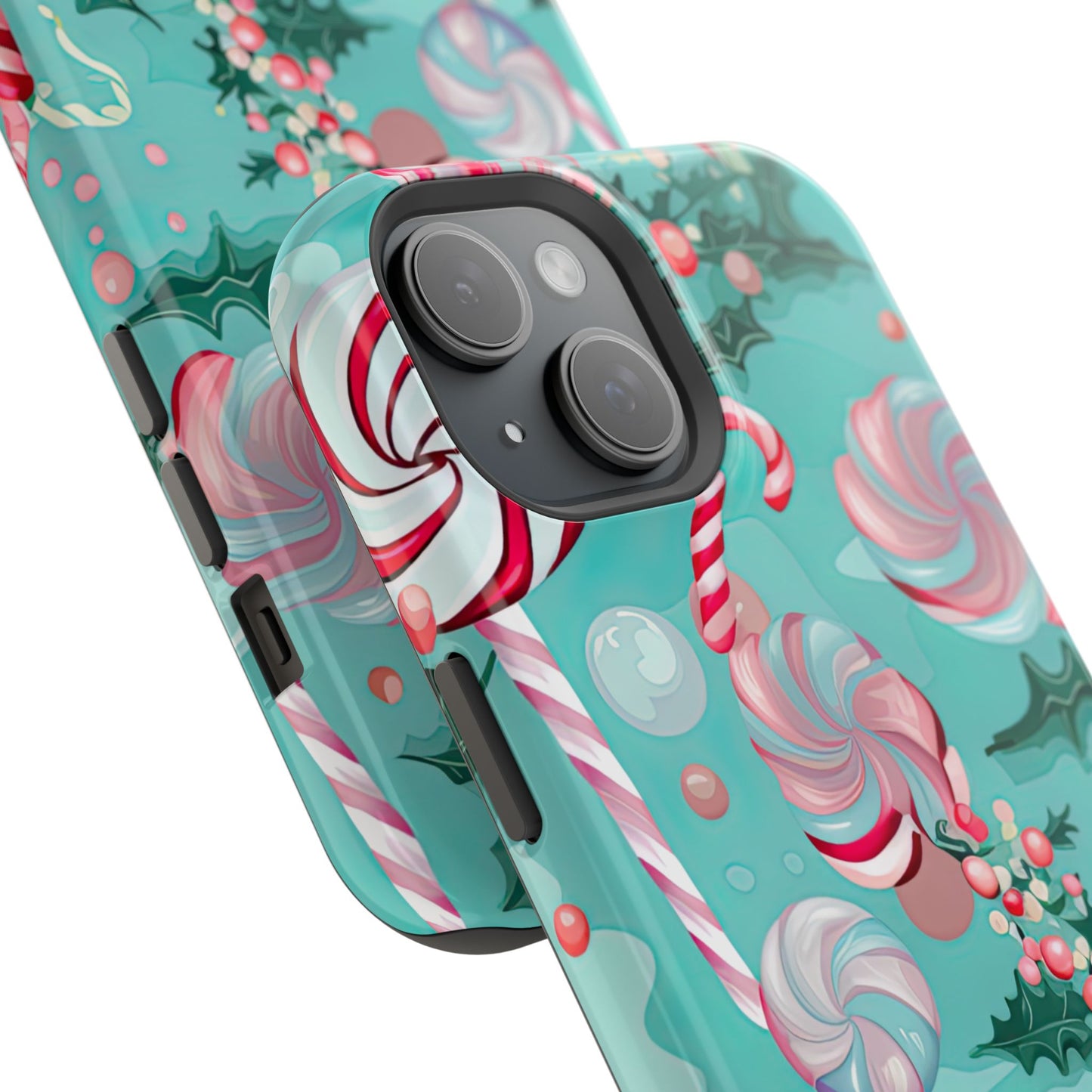 Candy Cane & Peppermint Holiday Delight – MagSafe iPhone Series Case