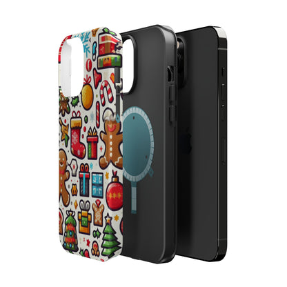 Festive Christmas Icons Pattern – MagSafe iPhone Series Case