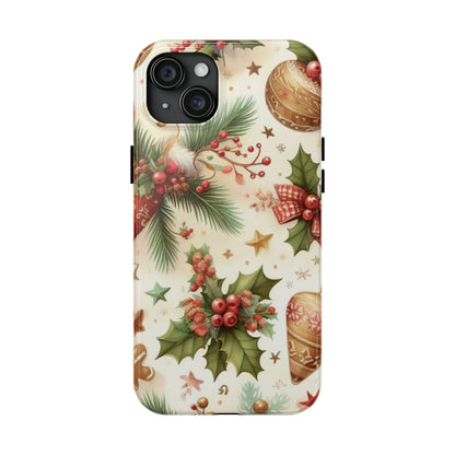 Classic Christmas Stocking & Ornaments Pattern – iPhone Series Case