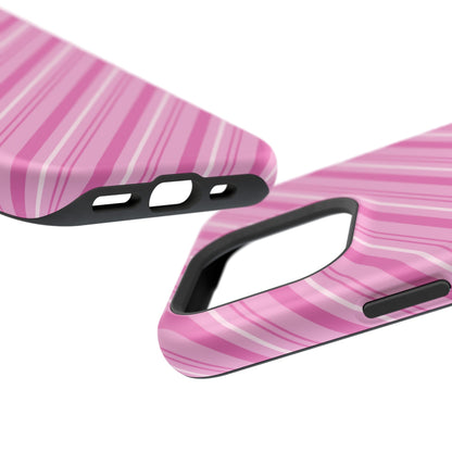 MagSafe Case - Pretty in Pink Stripes Design