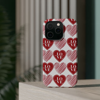 Red Love Heart Pattern – MagSafe